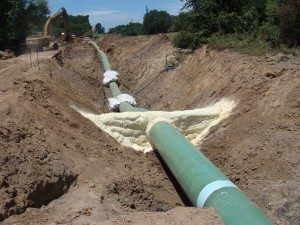 Trench breaker pipeline construction contractor in Maine